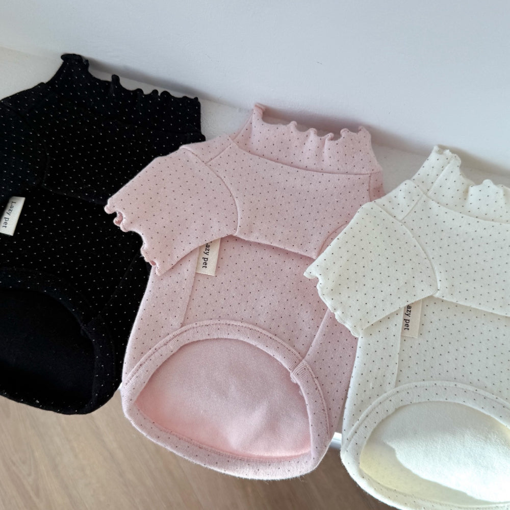 Dot Turtleneck T-Shirt (3 colors)