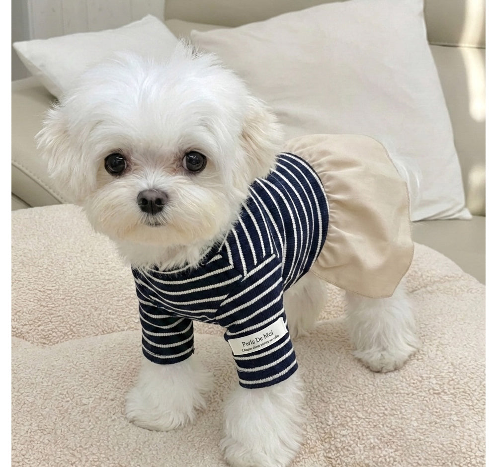 Marine French Dress (2 colors)