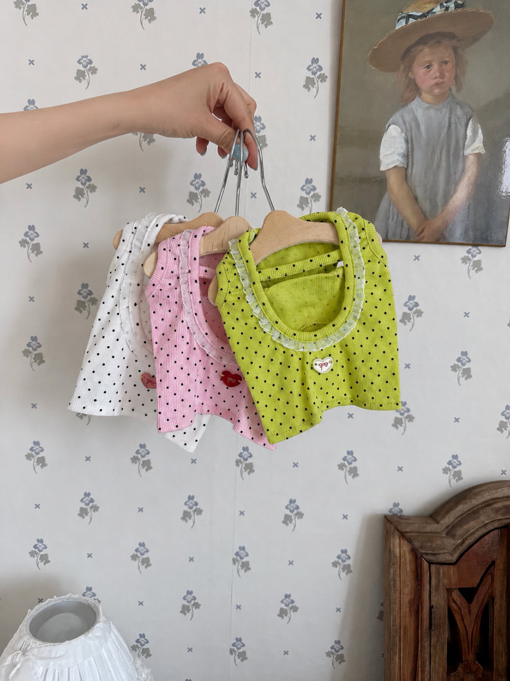 Barbie Dot Sleeveless Top (3 colors)