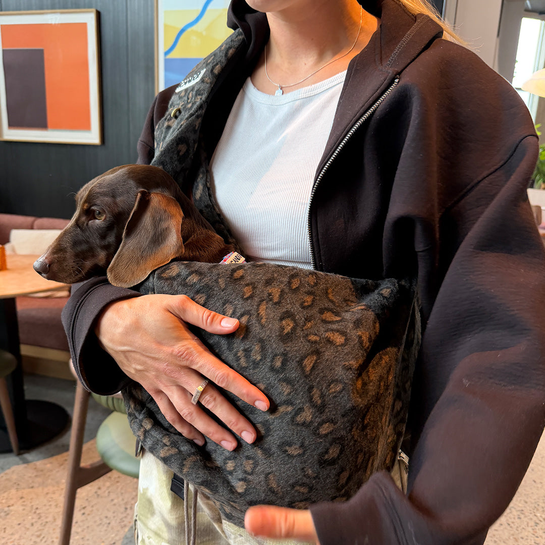 Dumpling Sling Bag Leopard