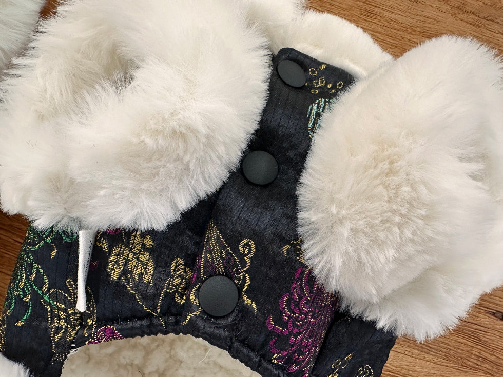 Quilted Angora Fur Hanbok Vest (2 colors)