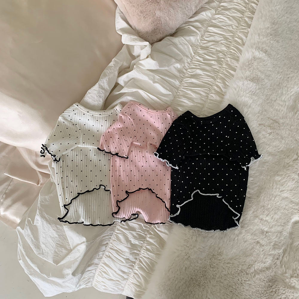 Polka Ribbon Tee (3 colors)