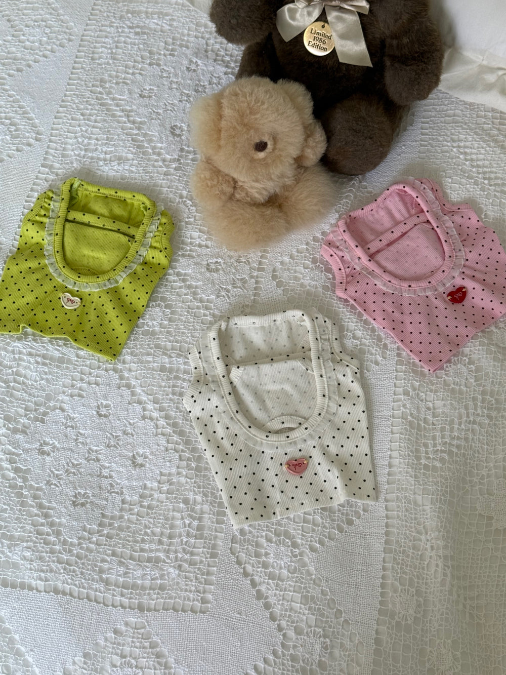 Barbie Dot Sleeveless Top (3 colors)
