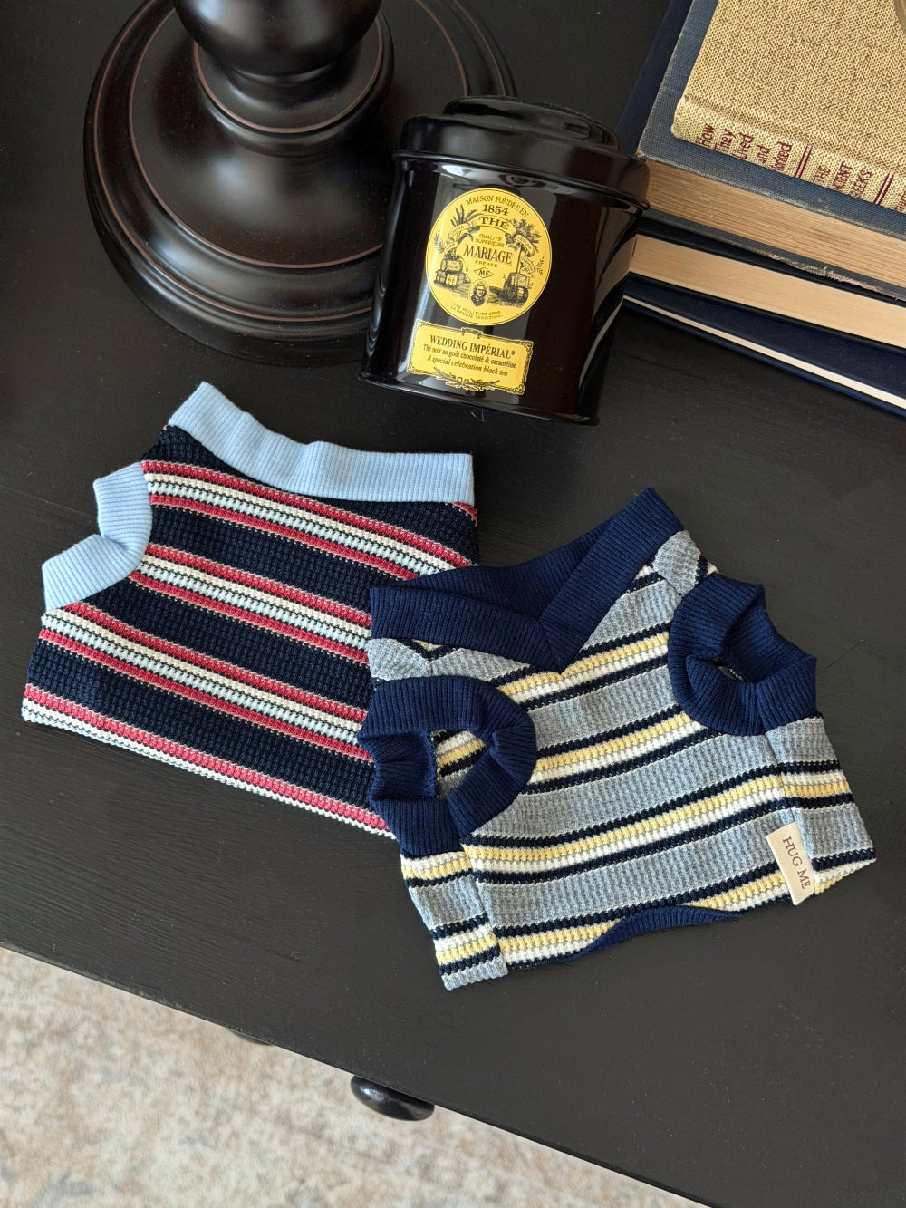 Rugby Stripe Knit Vest (2 colors)