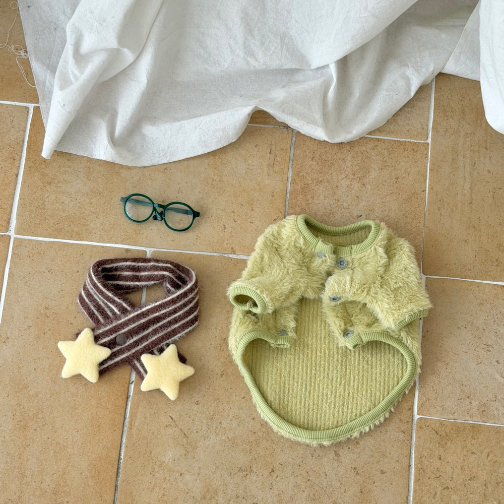 Twinkle Angora Cardigan & Scarf Set (3 colors)