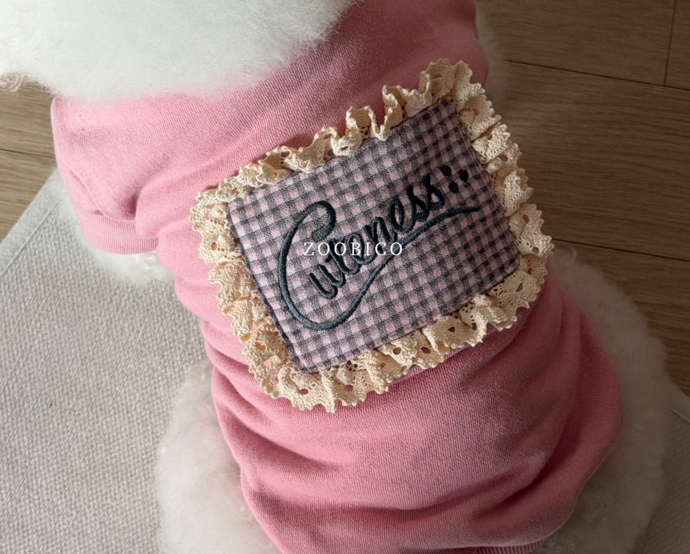 Cuteness Lace Sweatshirt (2 colors)