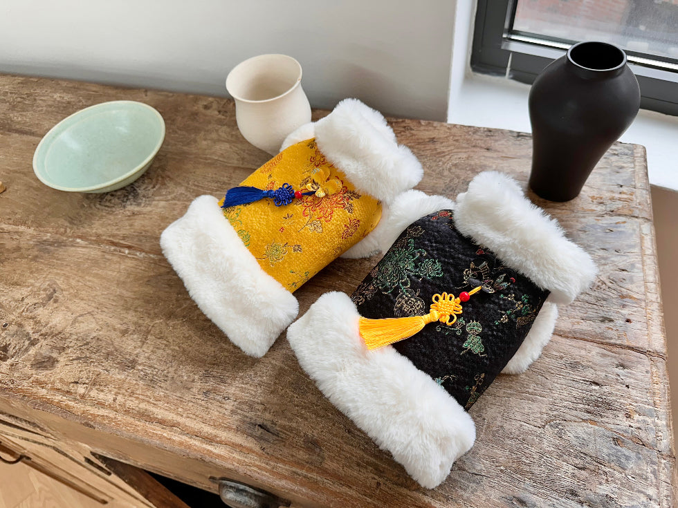 Quilted Angora Fur Hanbok Vest (2 colors)