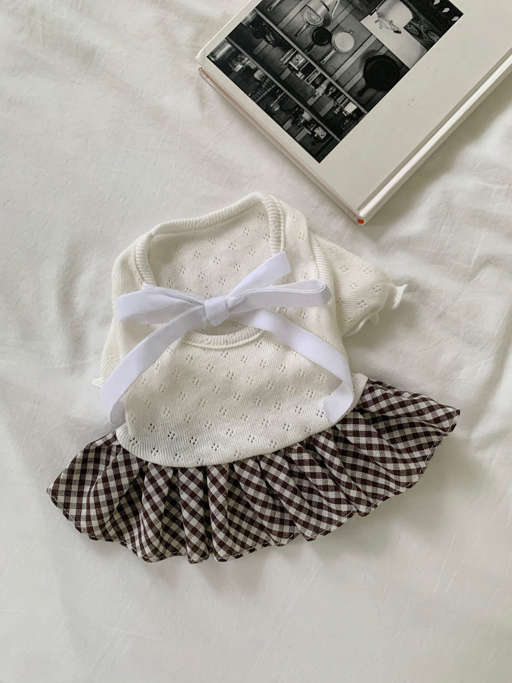 Ballet Velvet Check Dress (2 colors)