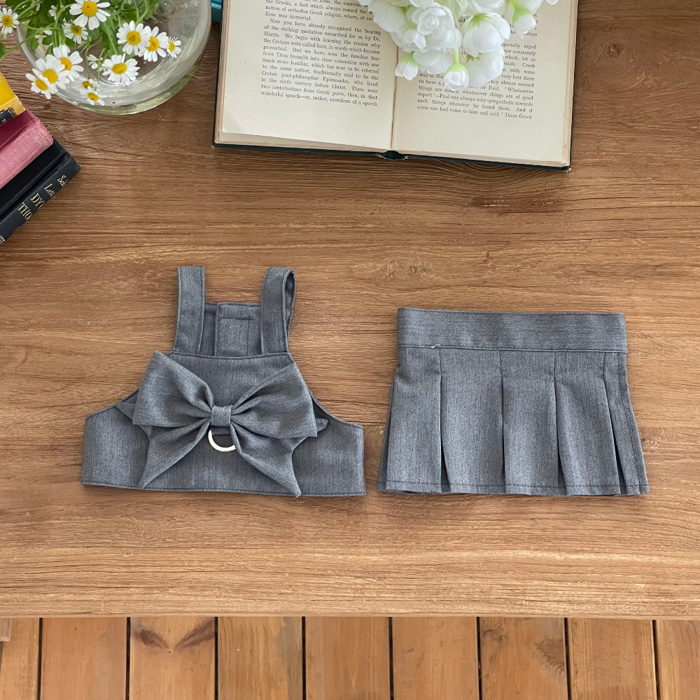 Pleats Mini Skirt (2 colors)