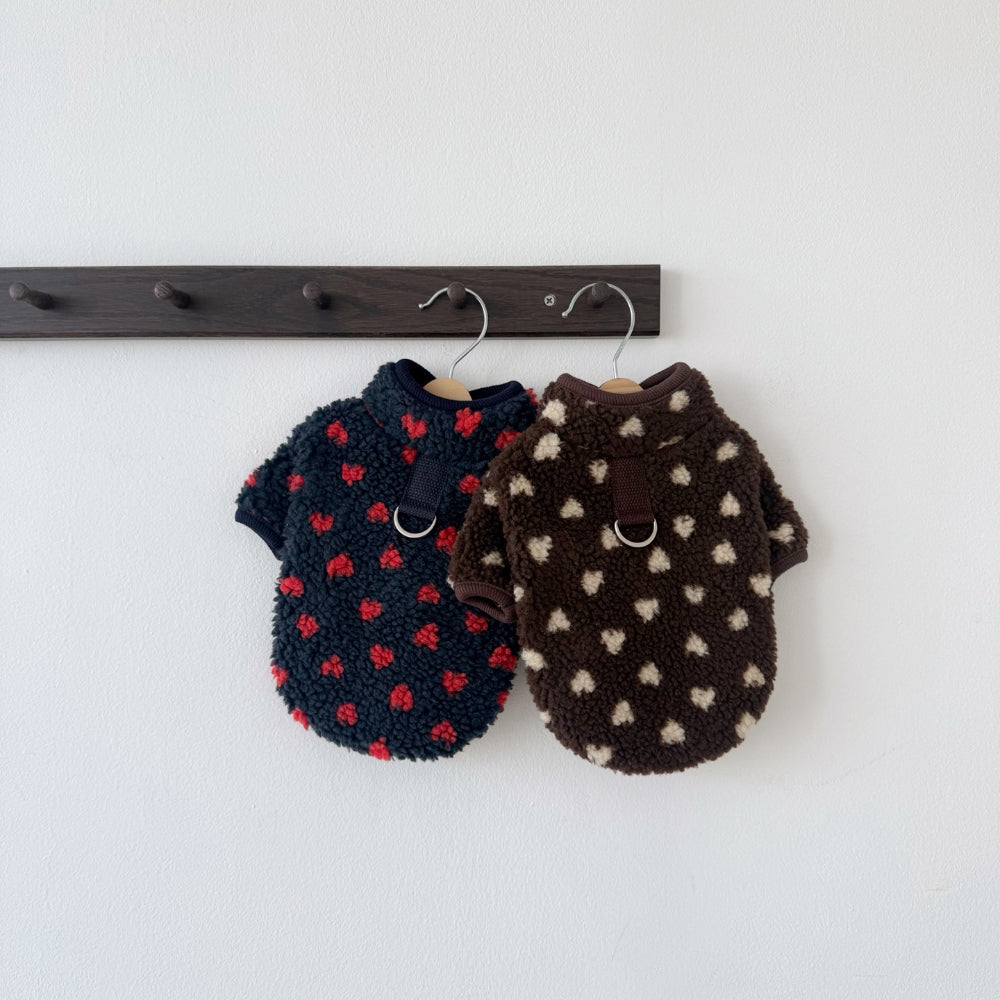 Heart Dumble Fleece Harness Jacket (2 colors)