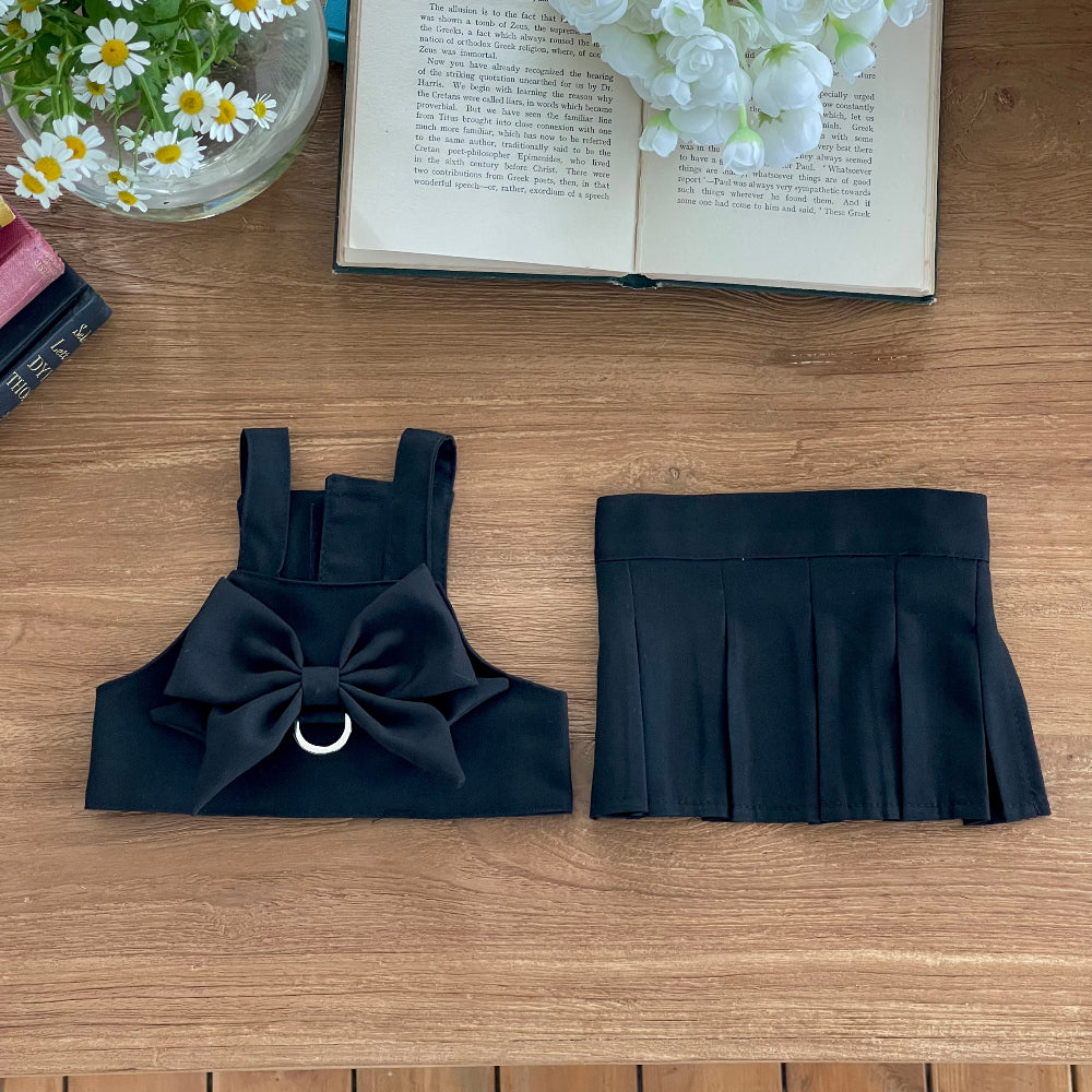 Big Ribbon Crop Vest Harness (2 colors)