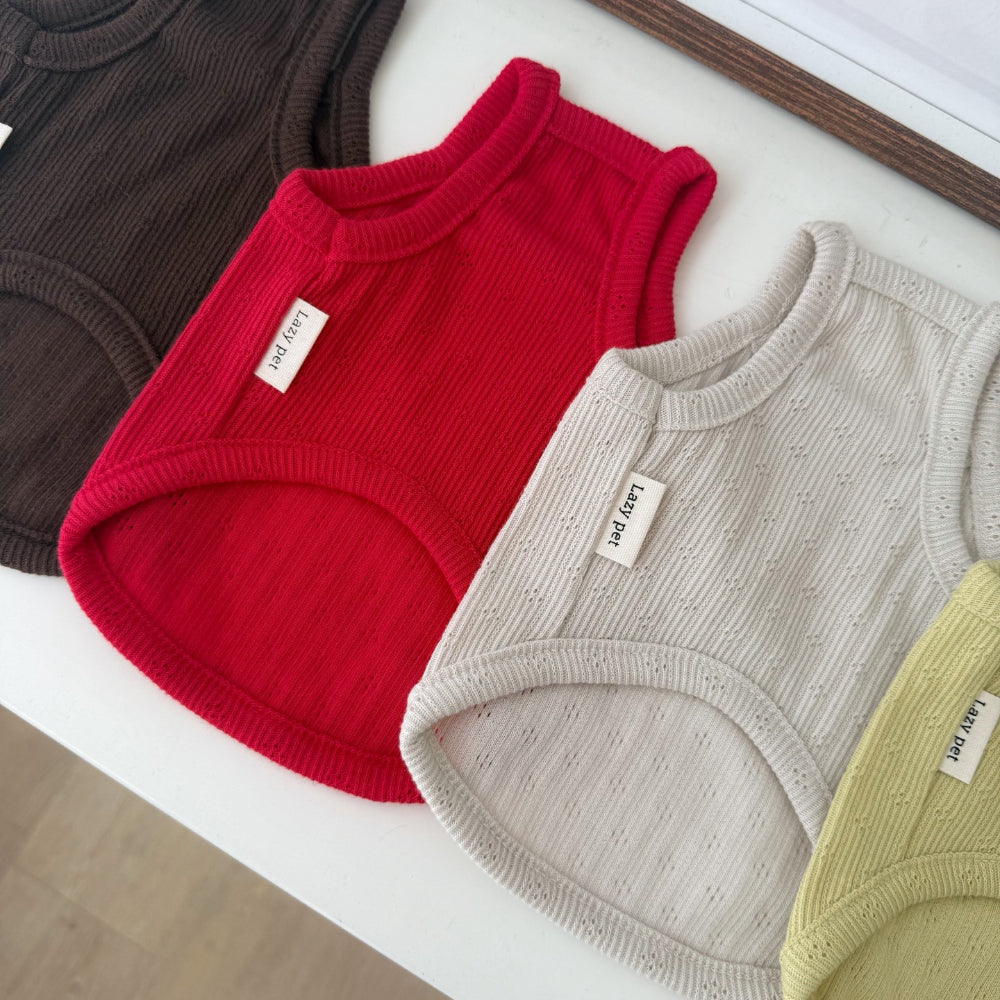 Punching Sleeveless Top (4 colors)
