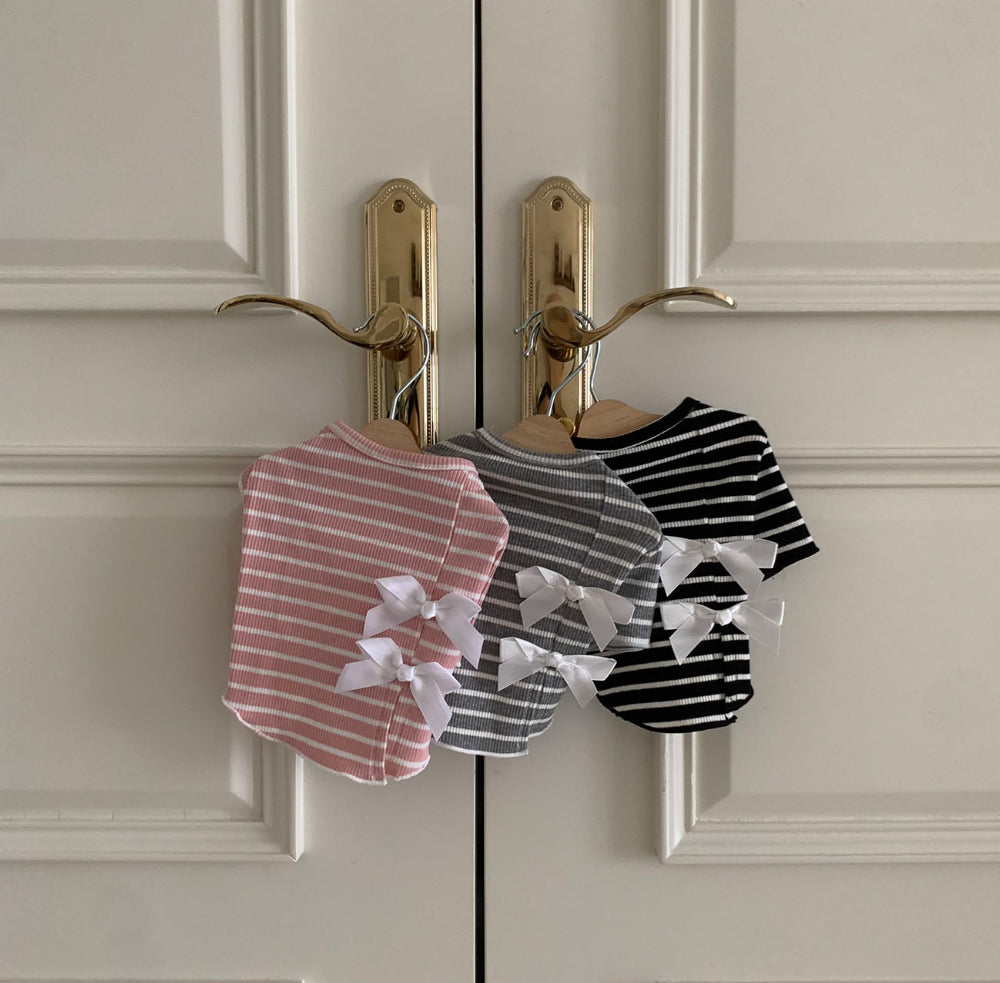 Ribbon Striped Tee (3 colors)