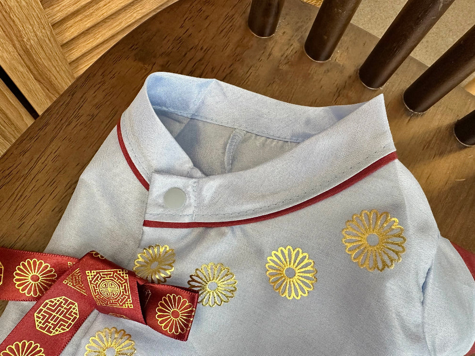 Gold Emblem Traditional Hanbok Vest (2 colors)