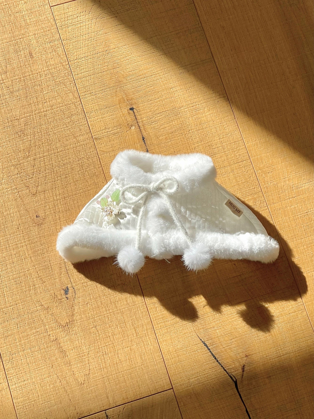 Flower Mink Fur Hanbok Cape (2 colors)