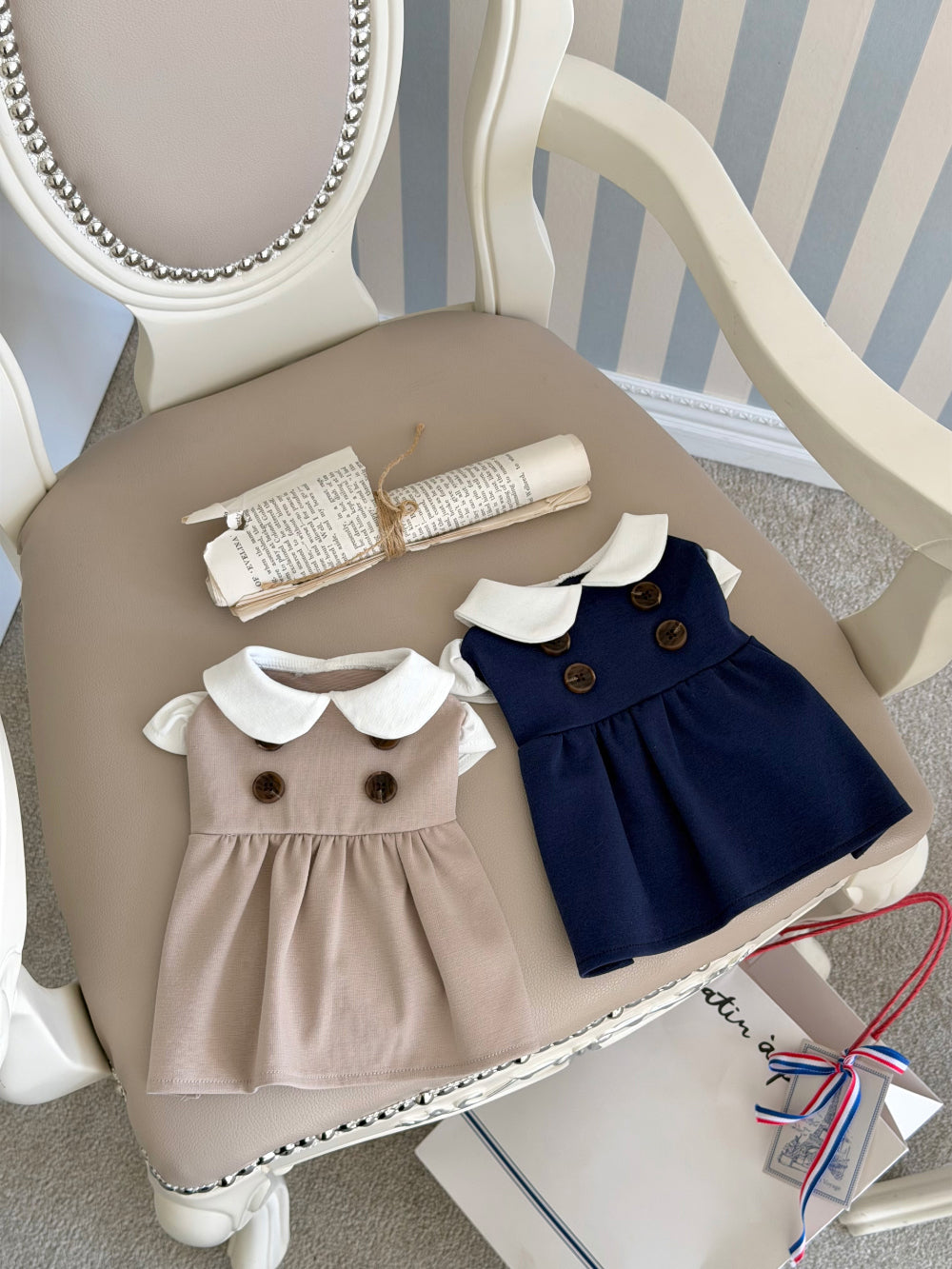 Trench School Dress (2 colors)