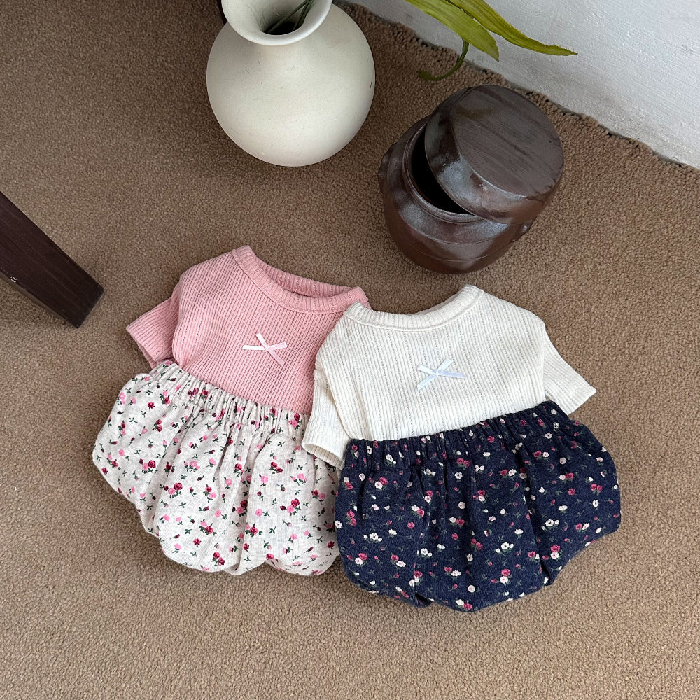 Floral Pajama Onesie (2 colors)