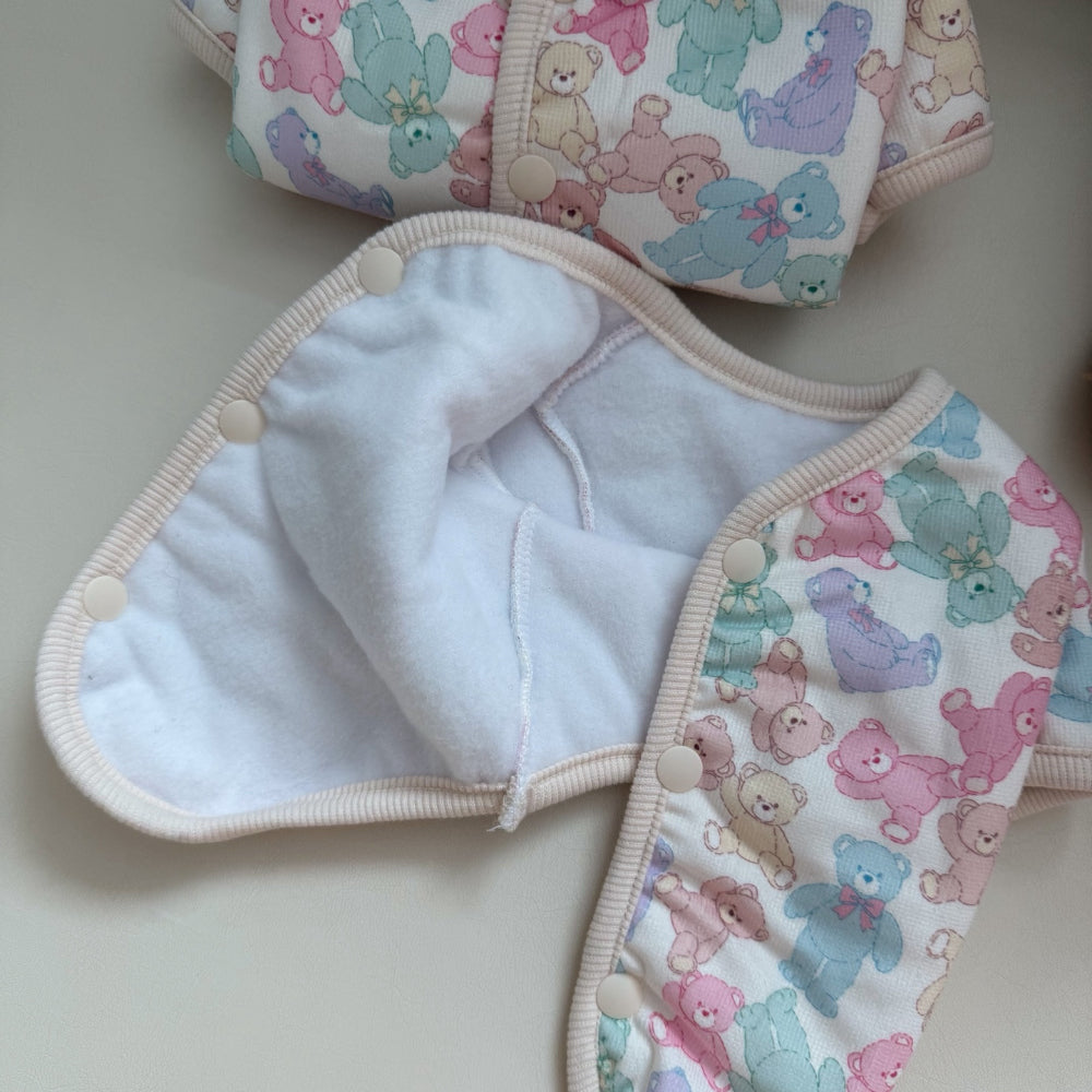 Teddy Bear Padded Vest & Onesie