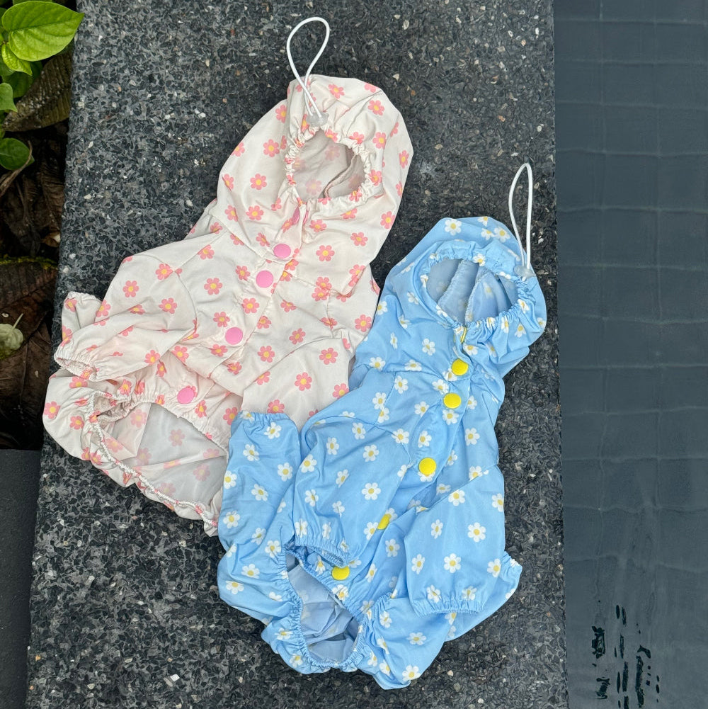 Flower Raincoat Onesie (2 colors)