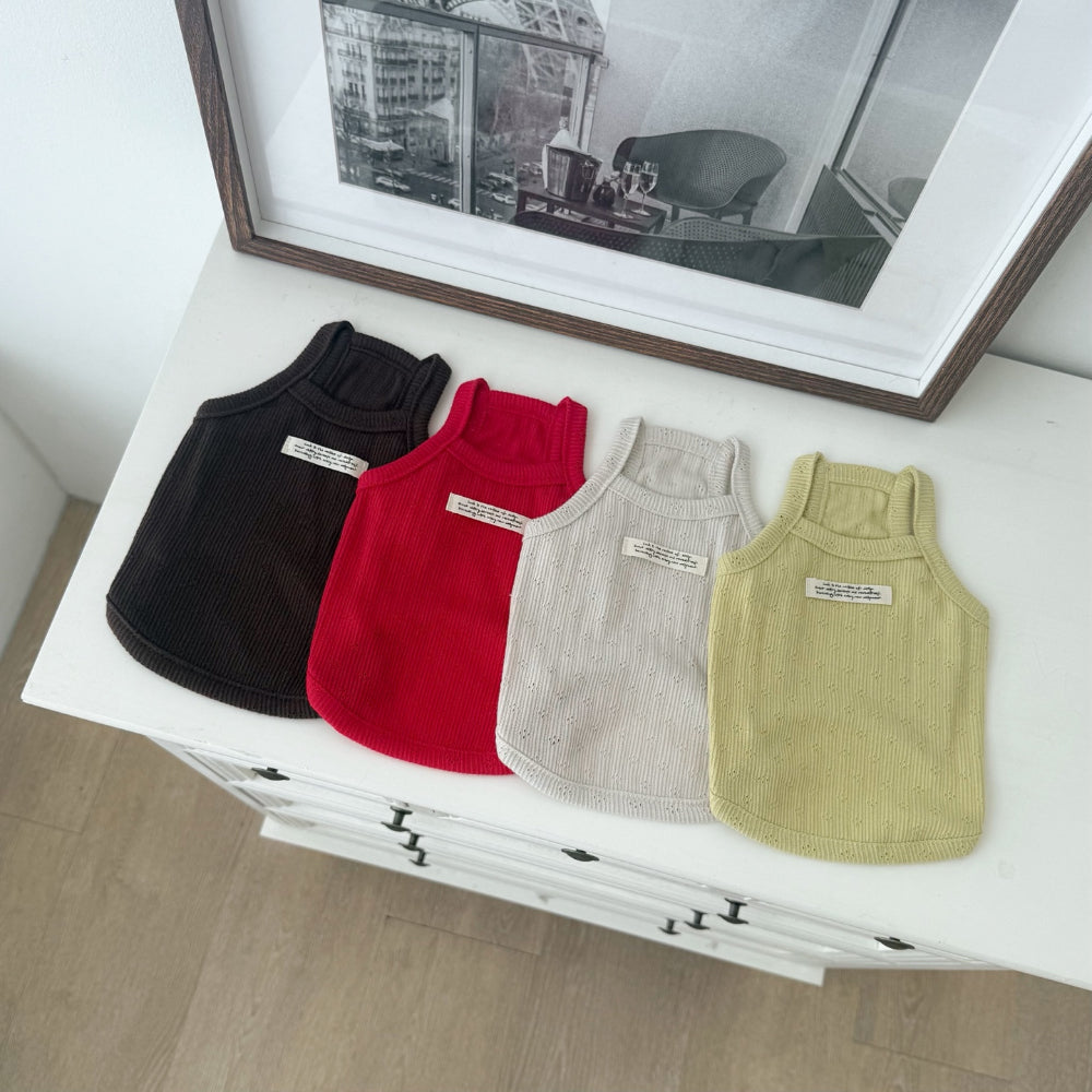 Punching Sleeveless Top (4 colors)