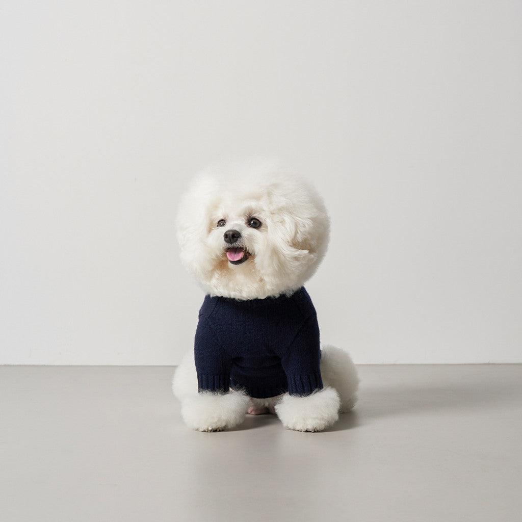 Lambswool Sweater Navy Preorder