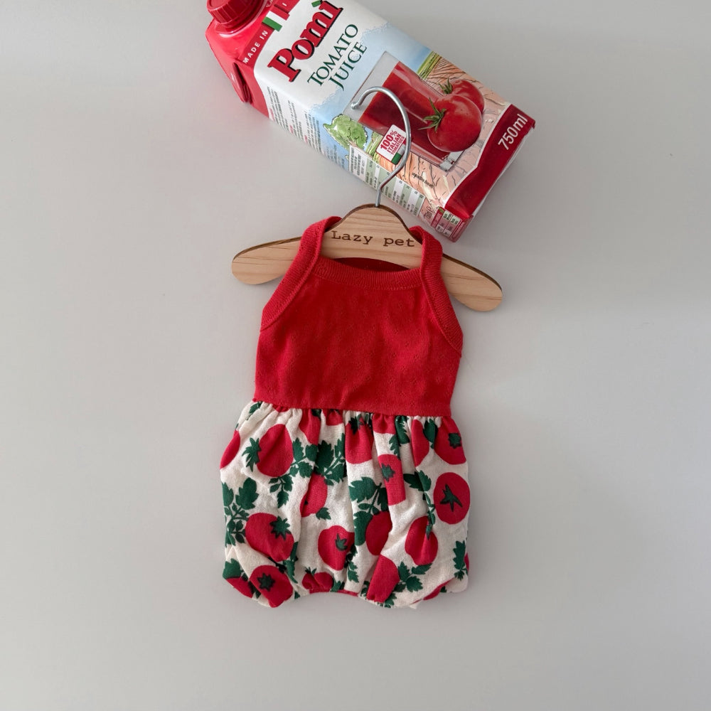 Tomato Sleeveless Top & Onesie