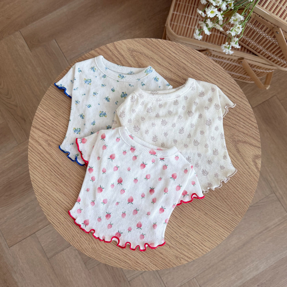 Eyelet Tee (3 colors)