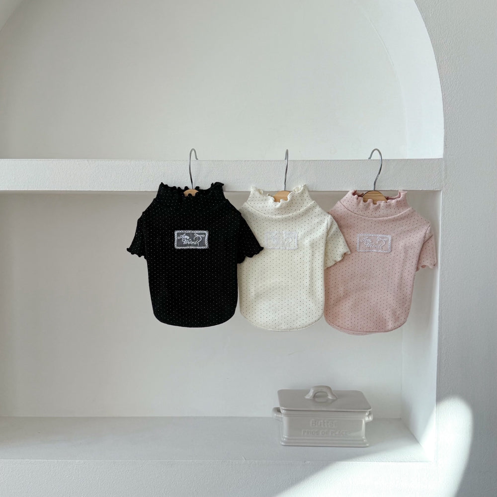 Dot Turtleneck T-Shirt (3 colors)