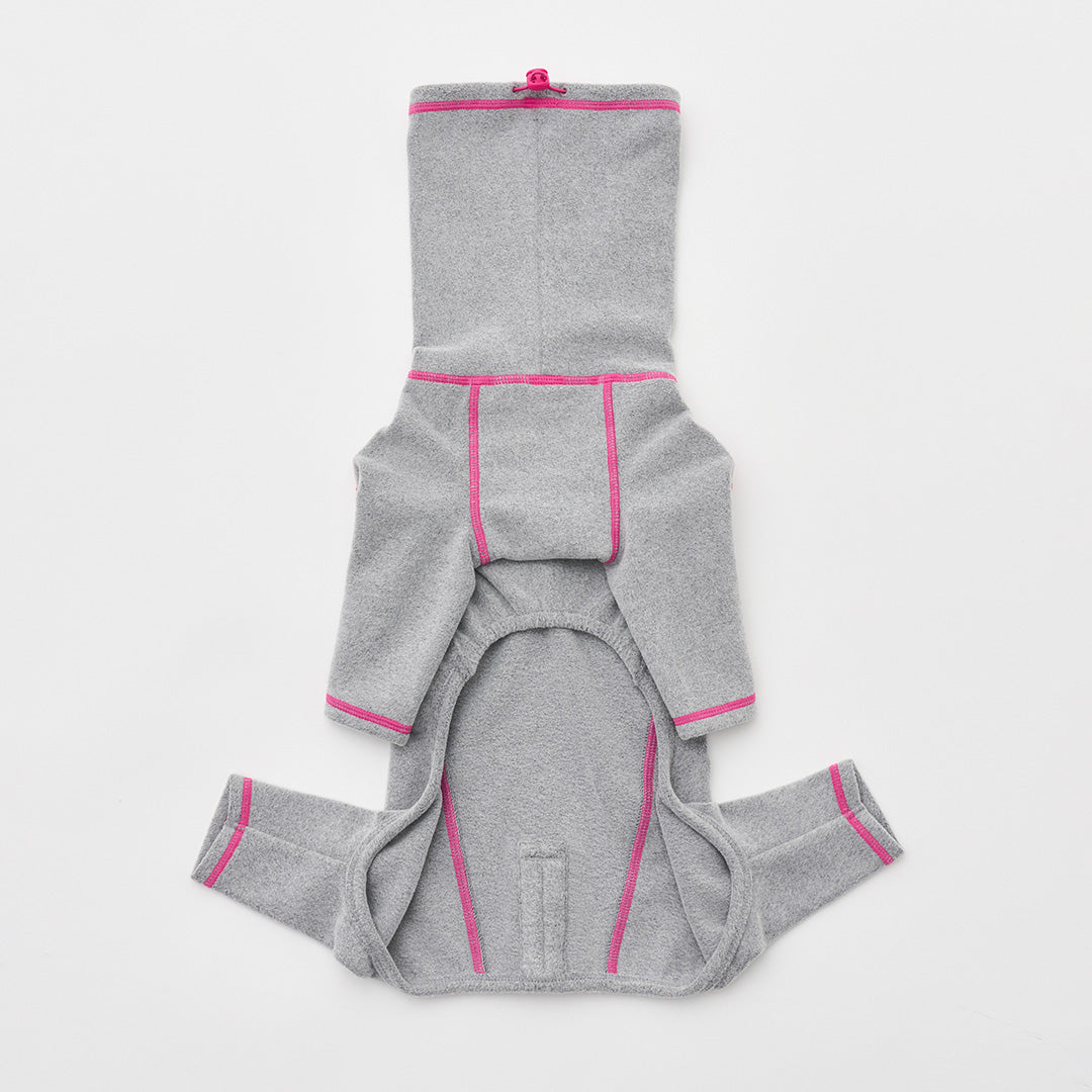 Polar Tweed Snood Suit  Melange Grey