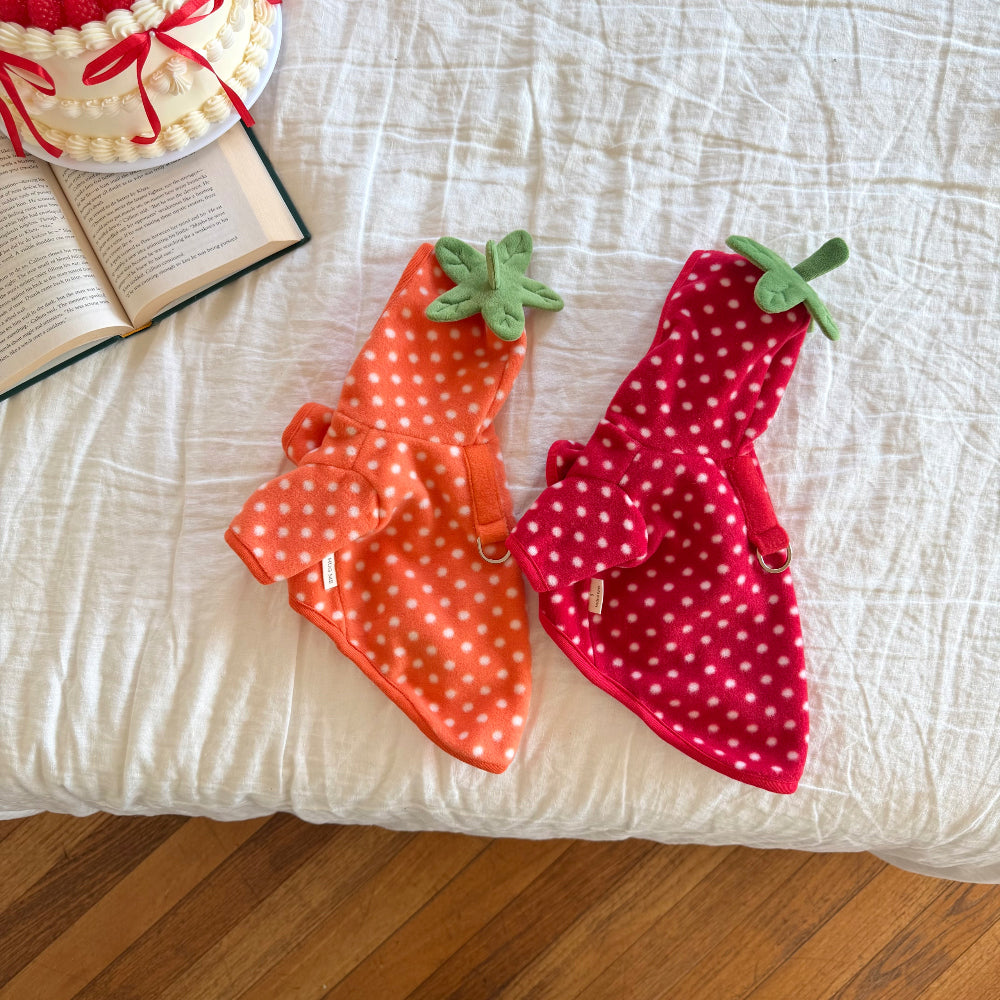 Fruity Dot Fleece Jacket (2 colors)