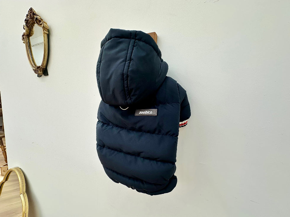 Tricolor Hooded Puffer Jacket (3 colors)