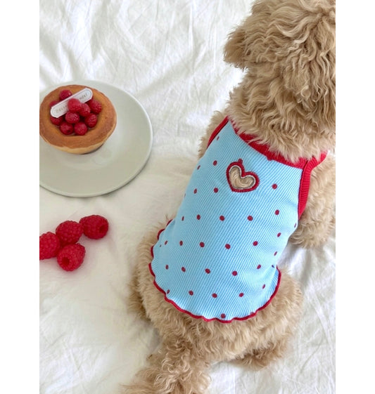 Heart Hole Polka Dot Top (2 colors)