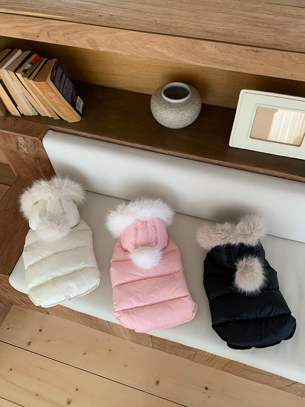 Faux Fur Hooded Puffer Vest (3 colors)