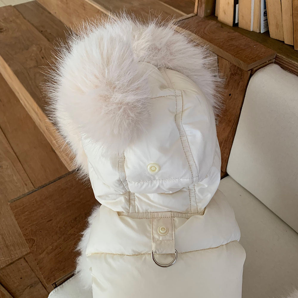 Faux Fur Hooded Puffer Vest (3 colors)