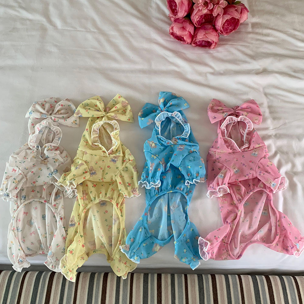 Anti-Bug Ribbon Mesh Onesie (4 colors)