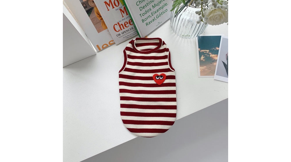 Comme Striped Sleeveless Tee (2 colors)