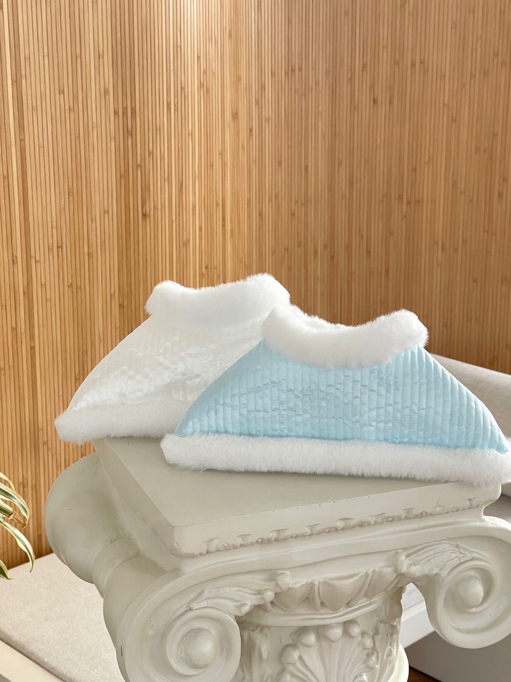 Flower Mink Fur Hanbok Cape (2 colors)