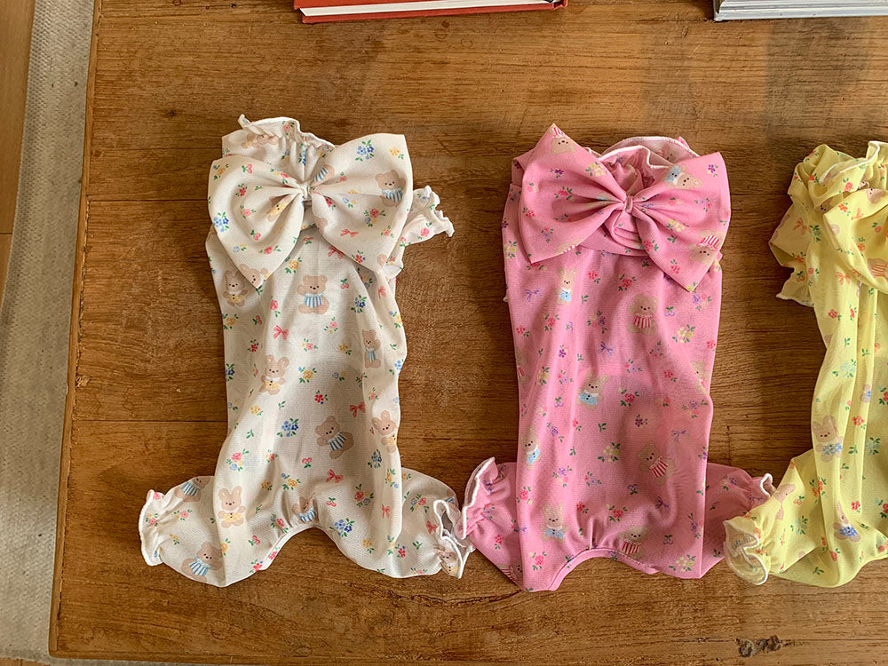 Anti-Bug Ribbon Mesh Onesie (4 colors)