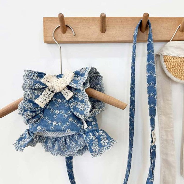 Denim Harness Jacket and Leash Set (2 colors)