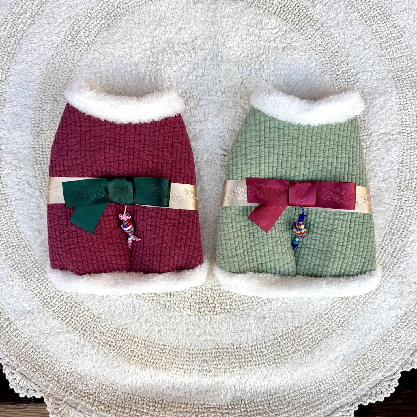 Pigment Cotton Quilted Hanbok Vest (5 colors)