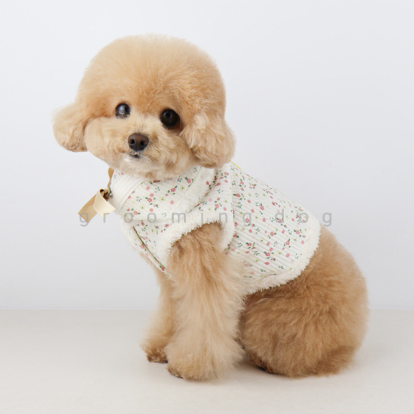 Reversible Floral Fur Hanbok Cap (2 colors)