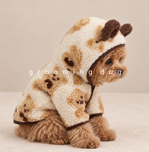 Boucle Bear Hood Jacket (2 colors)