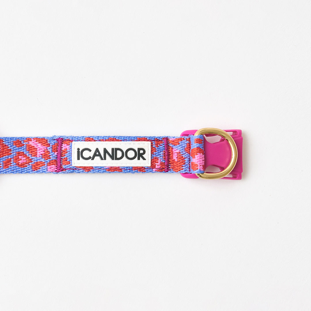 Gentle Collar Dual (Leopard Lavender Blue)