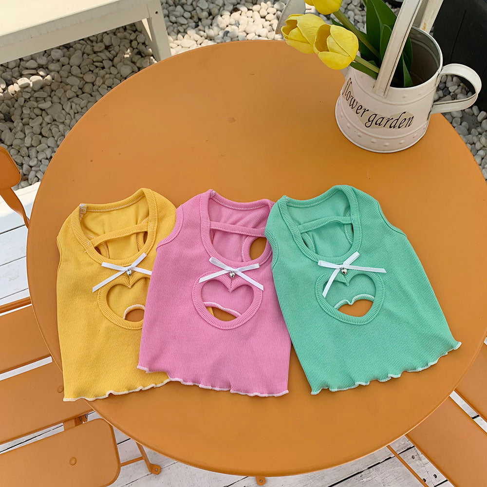 Heart Hole Sleeveless Tee (3 colors)