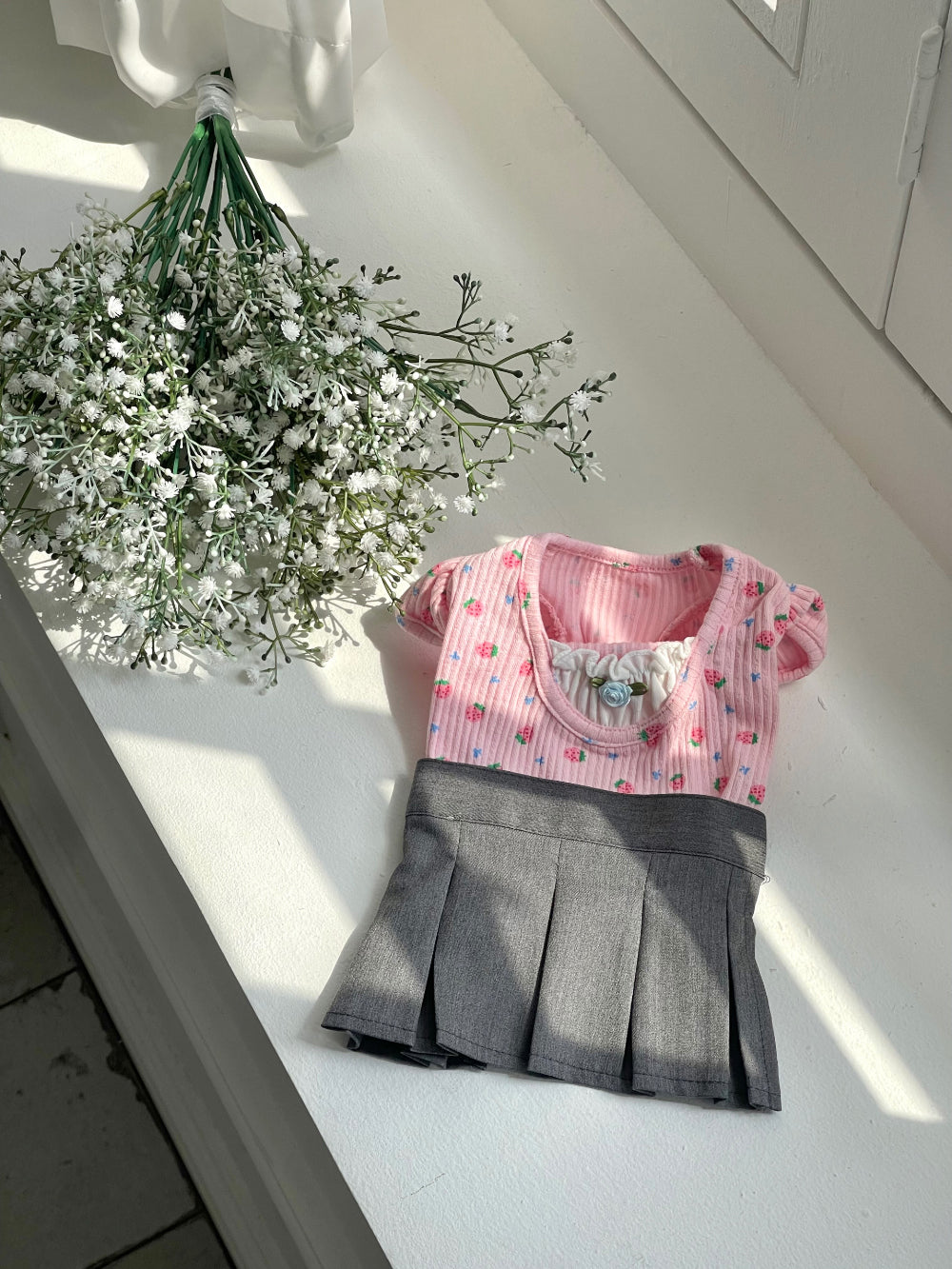 Pleats Mini Skirt (2 colors)