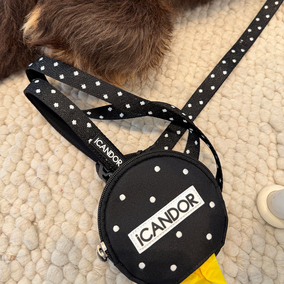 Dingle Dangle Poop Bag Pouch (Polka Dot)