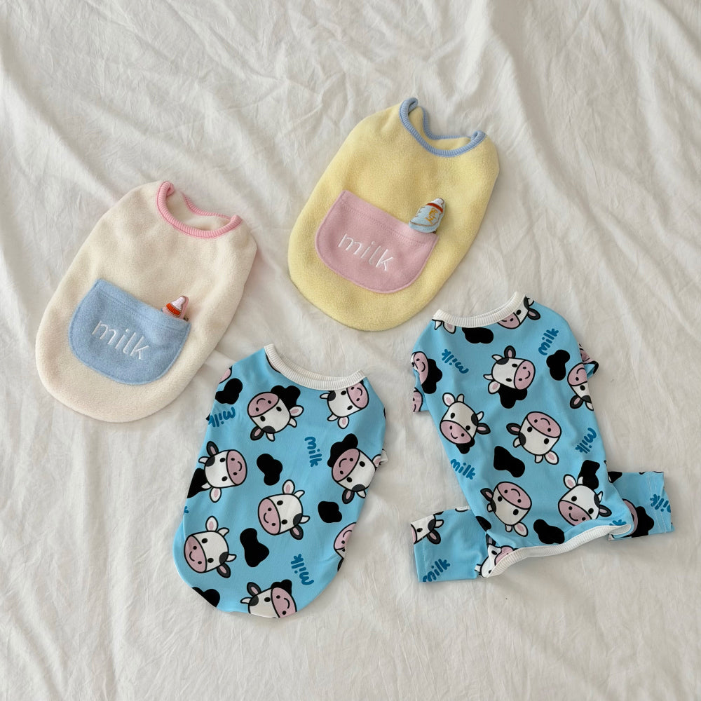 Milk Cow Long Sleeve Tee & Onesie