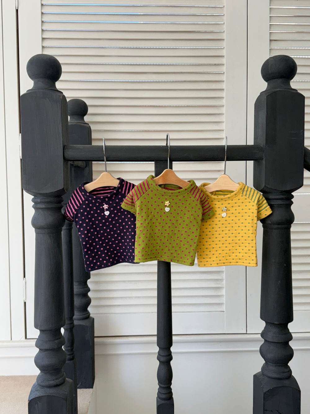 Star Button Tee (3 colors)