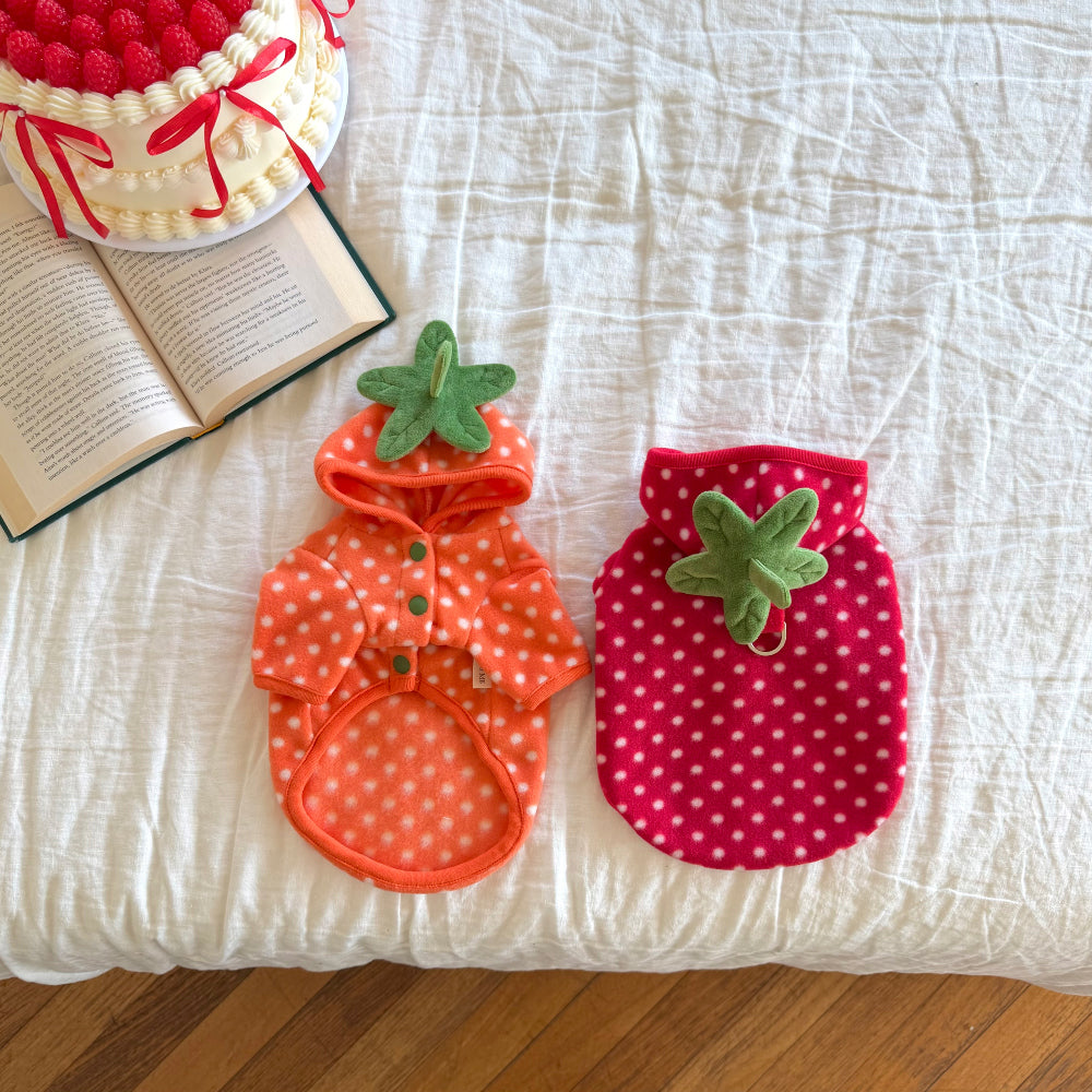Fruity Dot Fleece Jacket (2 colors)
