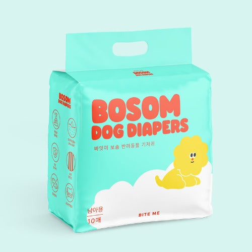 Bosom Dog Diapers - Male (S ~ XL)